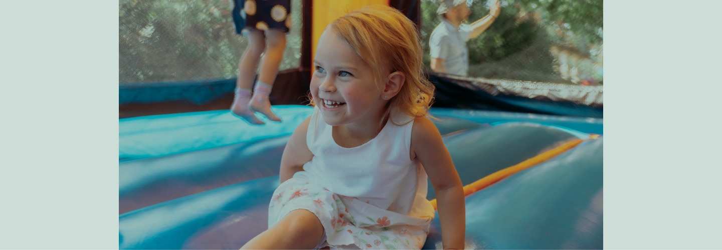 Let the kids burn off some energy in our bouncy castle zone