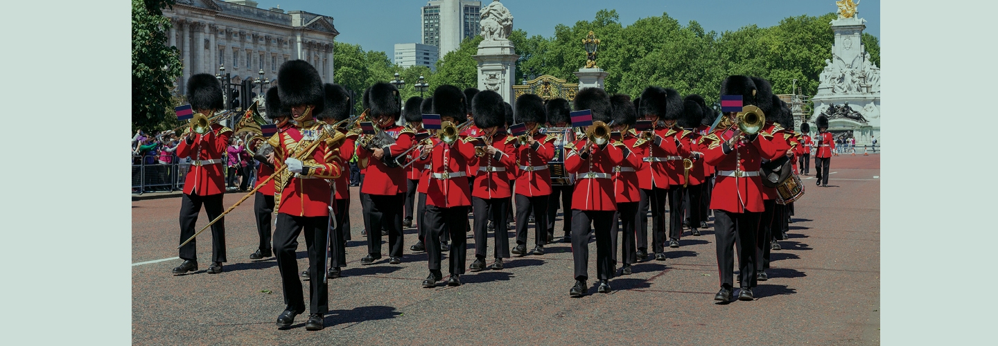 His Majesty's Band of the Welsh Guard performing daily