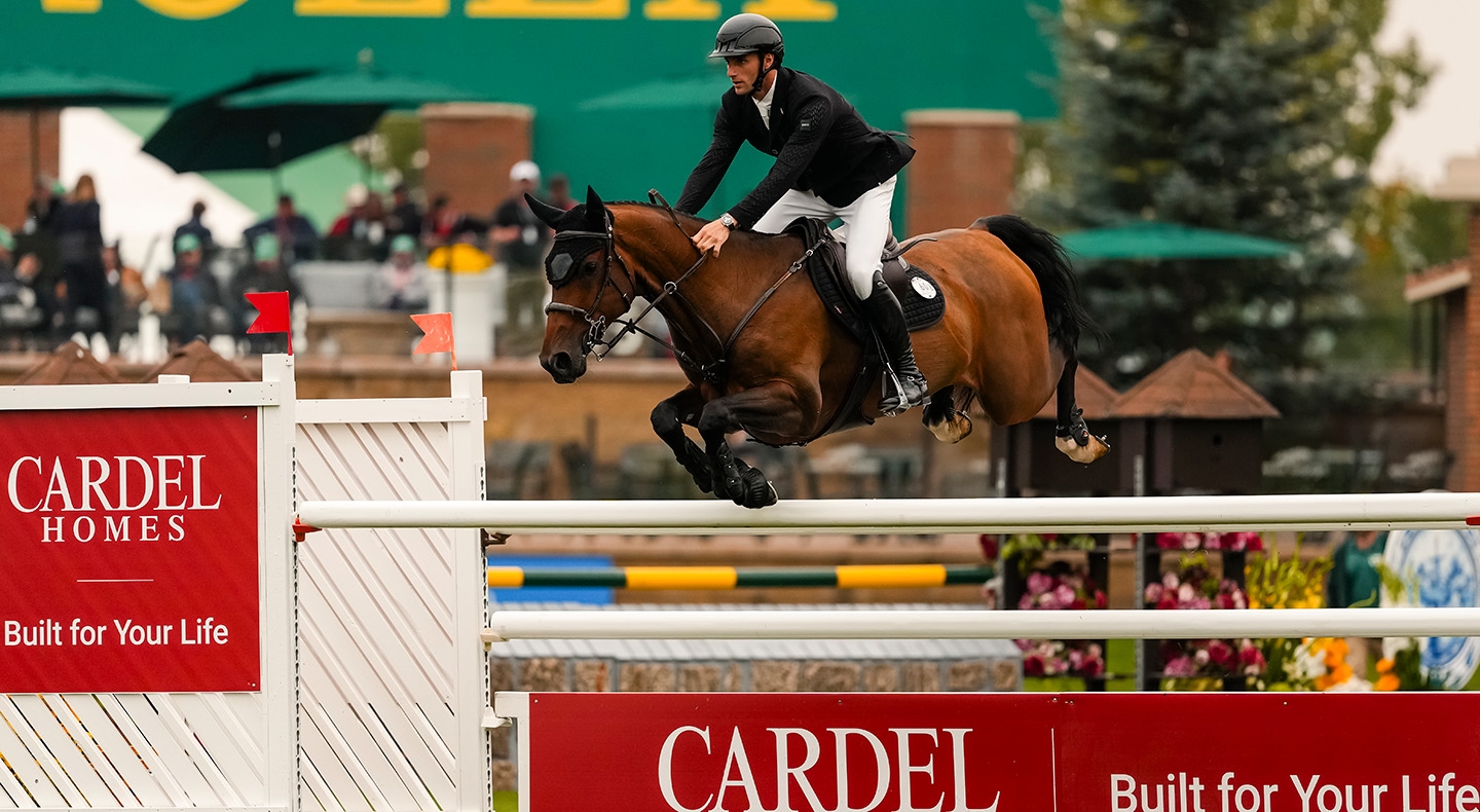 Reigning FEI European Championship Winner Richard Vogel (GER) wins the Cardel Homes Cup